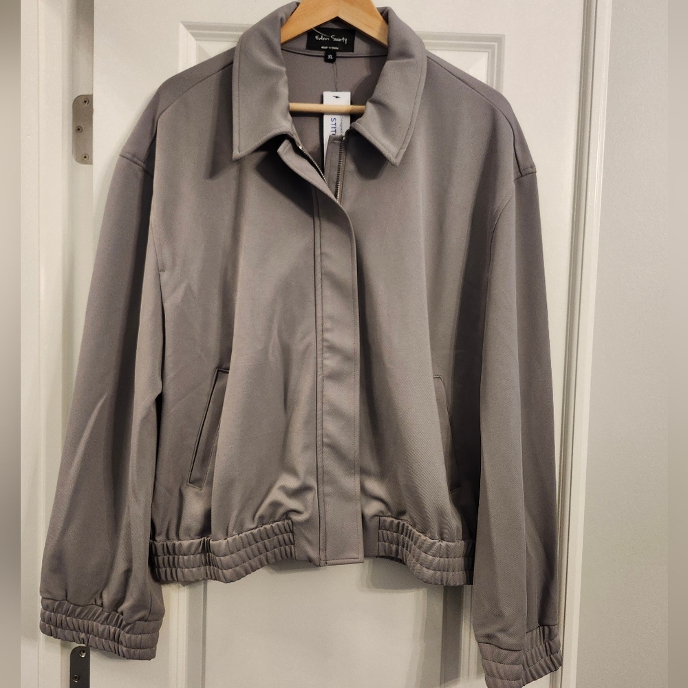 Eden Society Stitch Fix Zip Front Jacket Gray XL NWT
